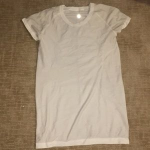 White Lululemon Short Sleeve Top